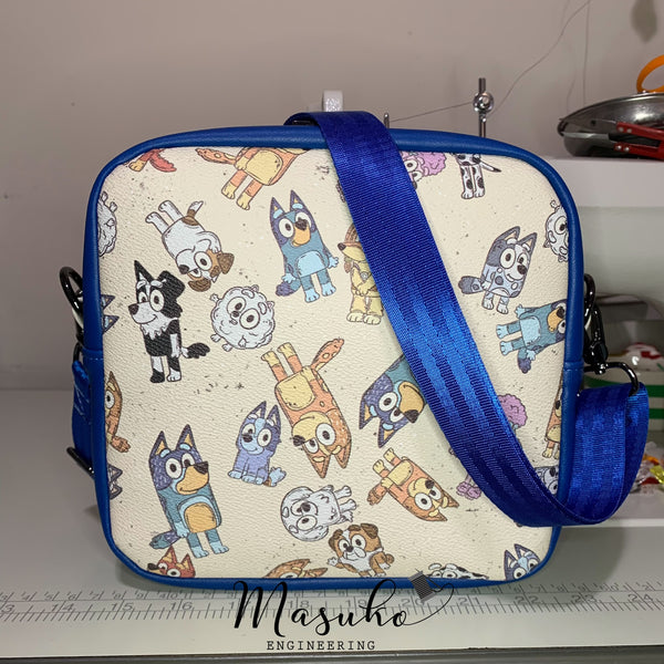 Blue Dogs - Square-ish Crossbody Bag