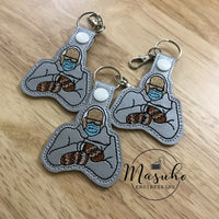 Issa Mood Bernie - Embroidered Keychain
