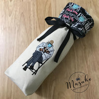 Issa Mood Bernie - Embroidered Boozy Bottle Bag